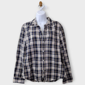 Frank & Eileen Shirt Women's Medium Multicolor Windowpane Grid Barry Button Up
